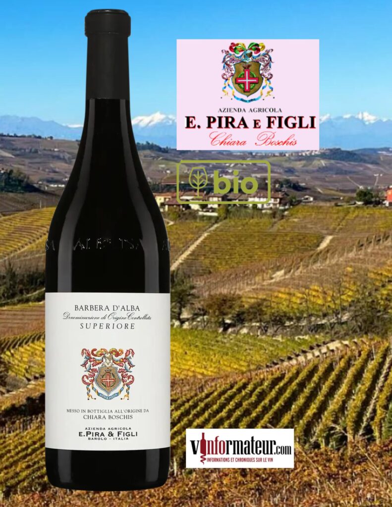 Barbera d’Alba, Superiore, E.Pira & Figli, Piémont, Barbera d’Alba, vin rouge bio, 2021 bouteille