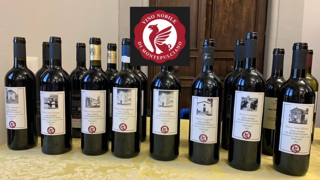 Dégustation de Pieve Vino Nobile di Montepulciano 2021 bouteilles