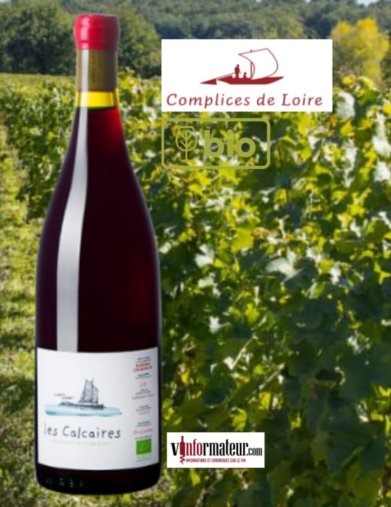 Les Calcaires, Saumur-Champigny, vin rouge bio, 2022 bouteille