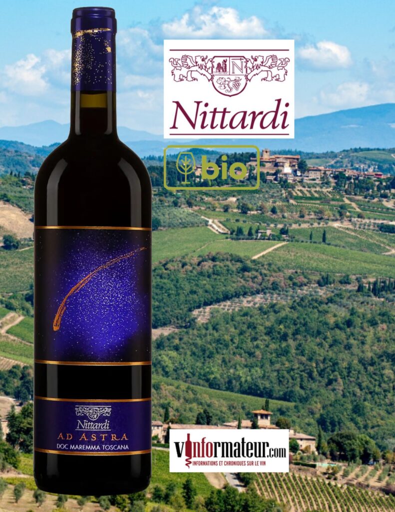 Nittardi, Ad Astra, Maremma Toscana, vin rouge bio, 2020 bouteille