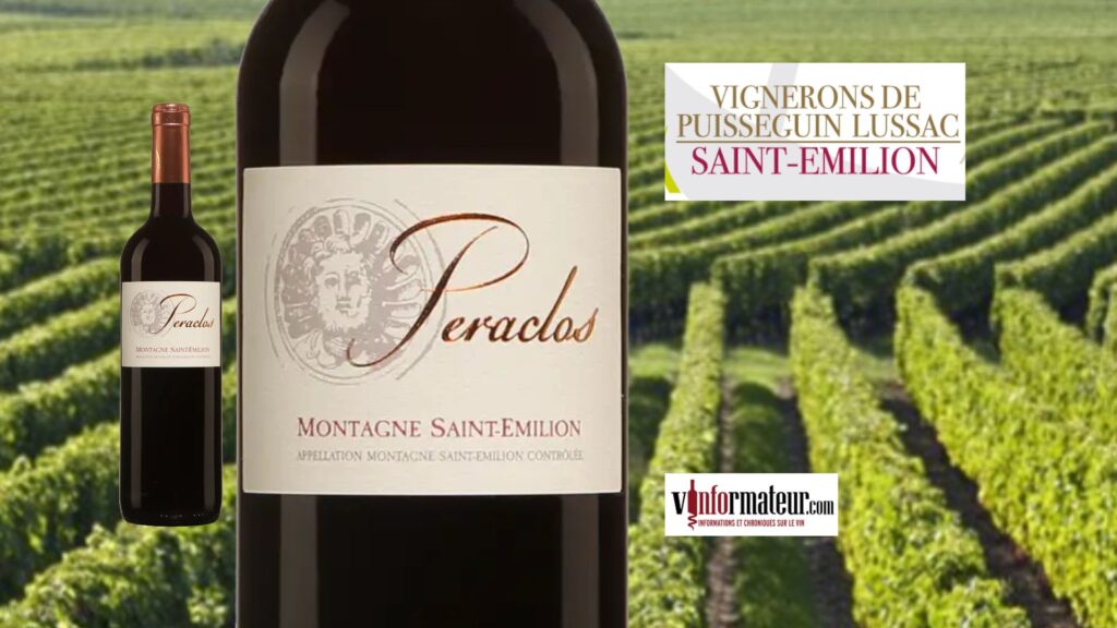 Peraclos, Montagne Saint-Émilion, Bordeaux, vin rouge, 2019 bouteille