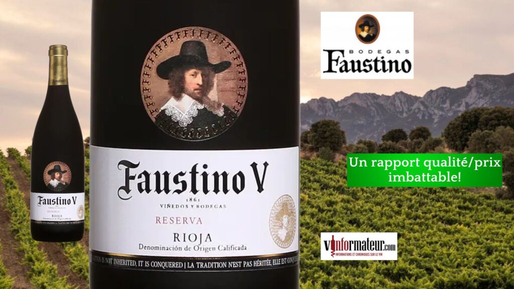 Faustino V, Rioja, Reserva, vin rouge, 2018 bouteille