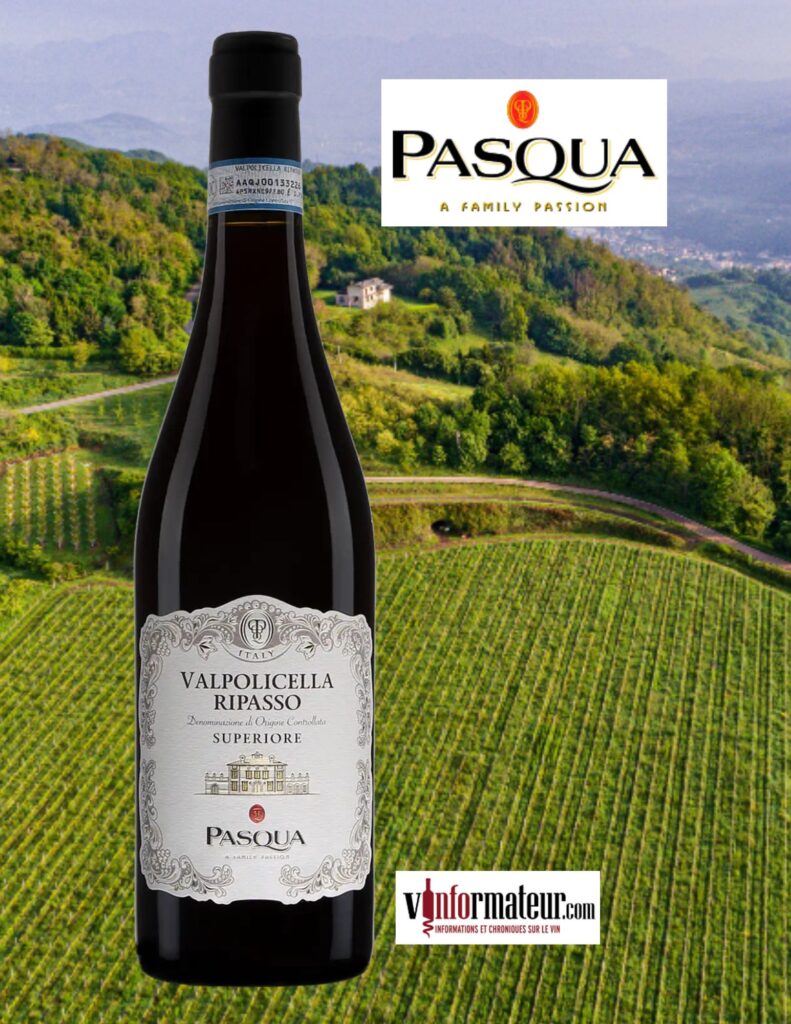 Valpolicella Ripasso Superiore DOC, Pasqua, Vénétie, vin rouge, 2021 bouteille