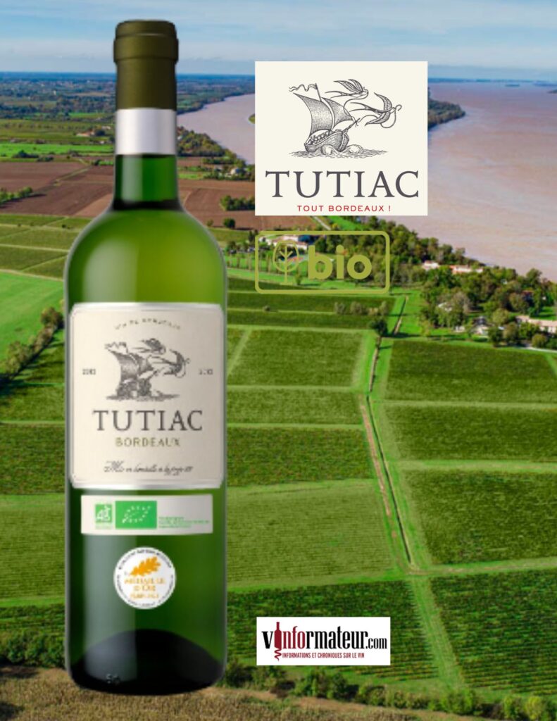 Tutiac, Sauvignon blanc, Bordeaux, vin blanc bio, 2020