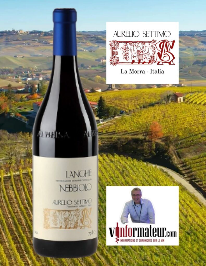 Nebbiolo, Aurelio Settimo, Langhe, vin rouge, 2020 bouteille