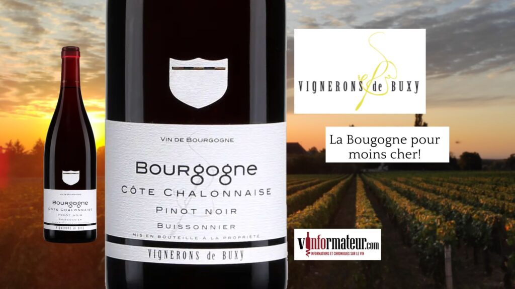 Buissonnier, Pinot Noir, Côte Chalonnaise, Bourgogne, Vignerons de Buxy, 2021 bouteille