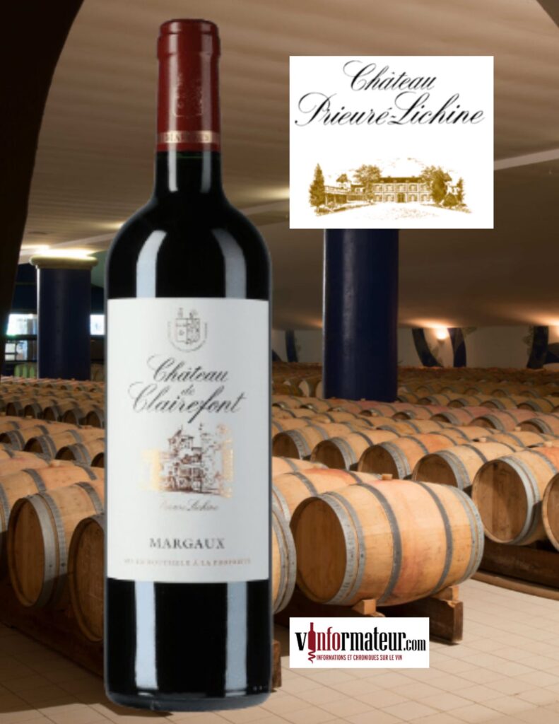 Château de Clairefont, Bordeaux, AOC Margaux, vin rouge, 2019 bouteille