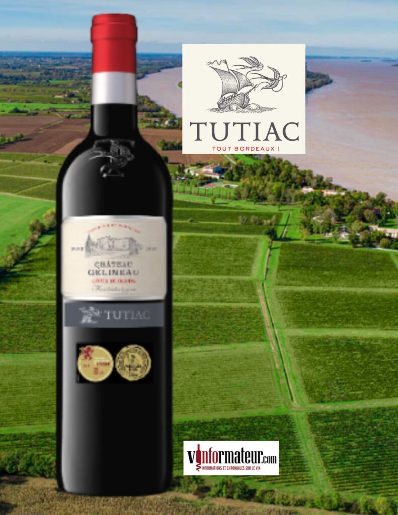 Château Gélineau, Bourg, Côtes de Bordeaux, Les Vignerons de Tutiac, vin rouge, 2020