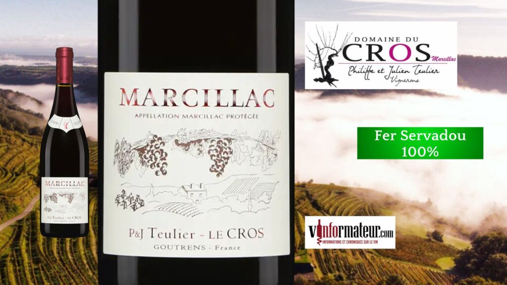 Du changement! Un vin rouge du Sud-Ouest élaboré de Fer Servadou. Lo Sang del Pais, Domaine du Cros, 2022.