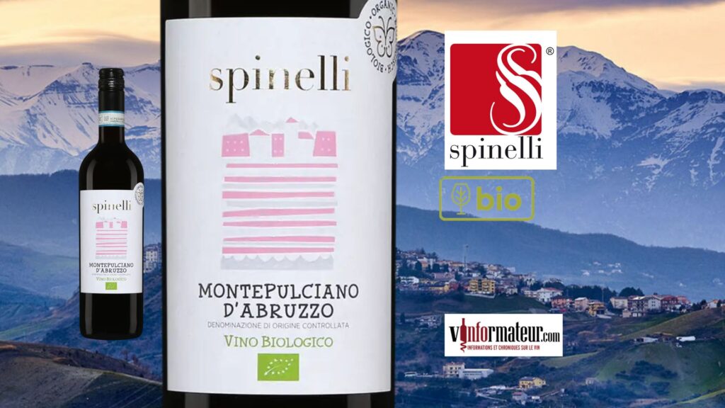 Spinelli, Montepulciano d’Abruzzo, vin rouge bio, 202 bouteille