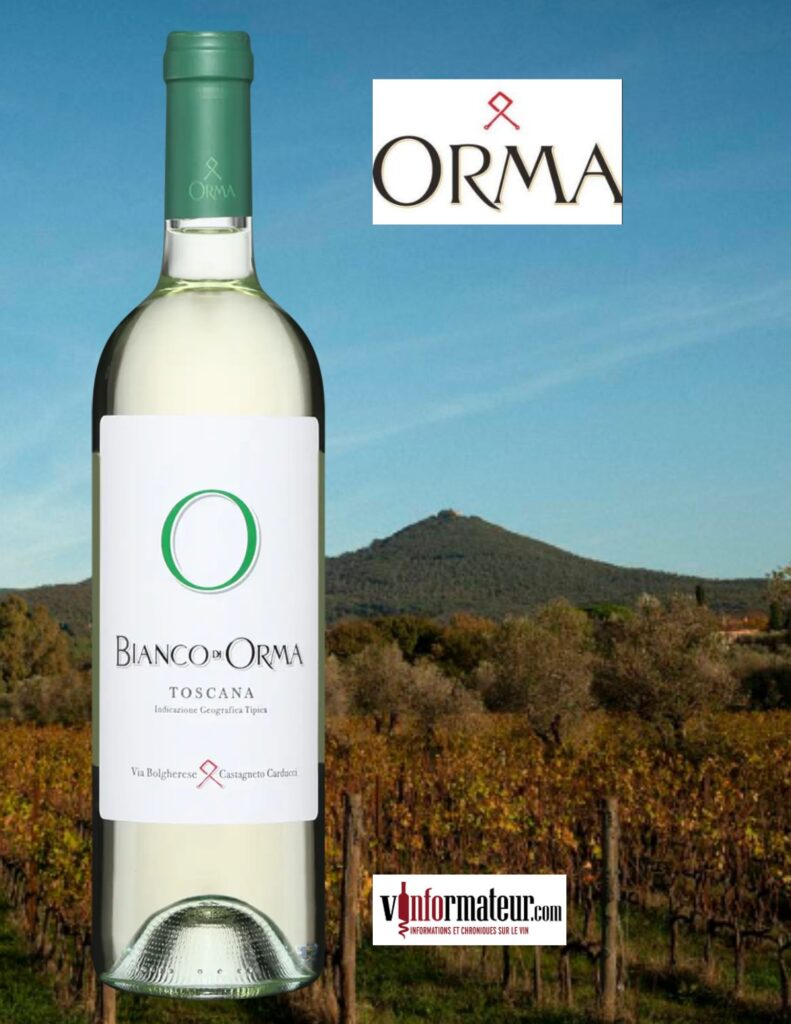 Bianco di Orma, Toscane, Vermentino, vin blanc, 2022 bouteille
