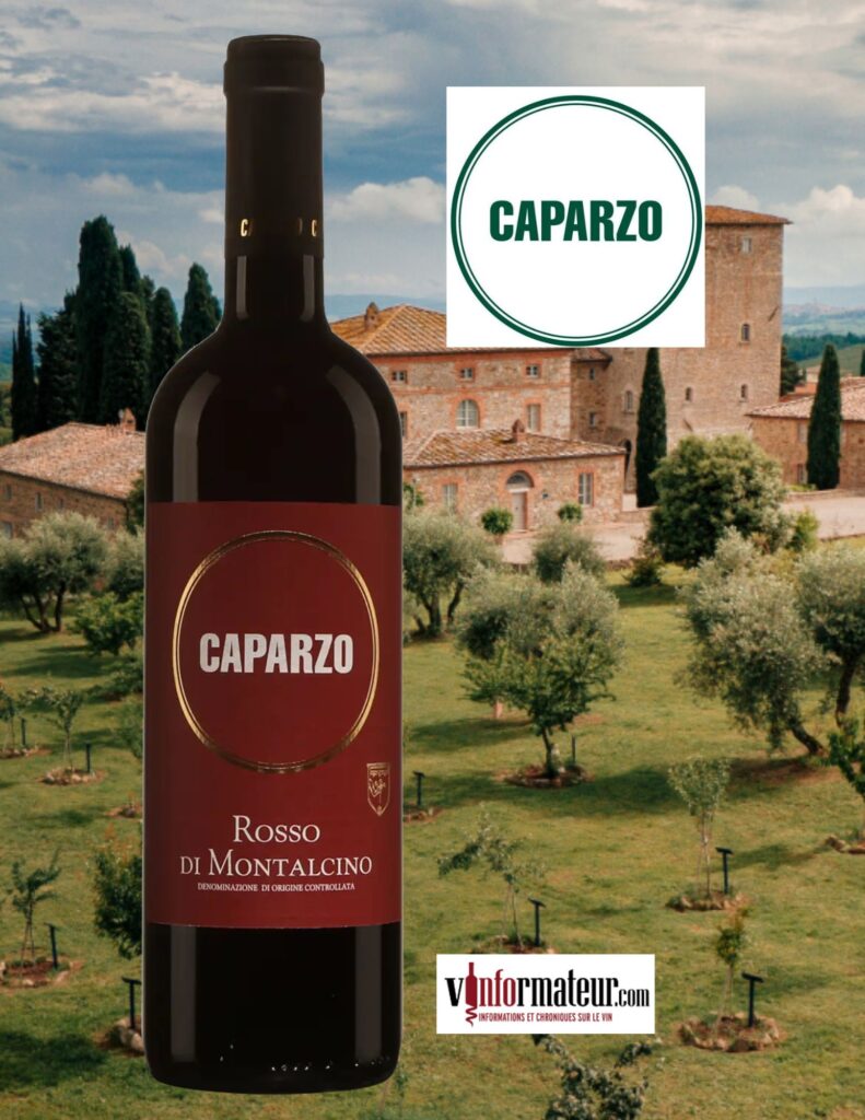Caparzo, Rosso di Montalcino, vin rouge, 2022 bouteille