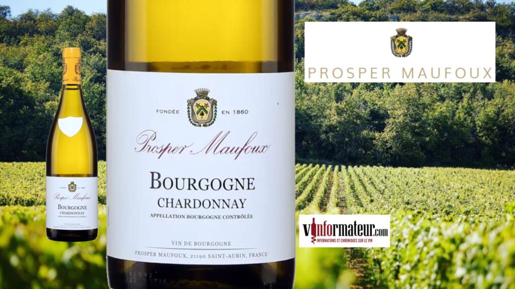 Chardonnay, Prosper Maufoux, Bourgogne, vin blanc, 2022 bouteille