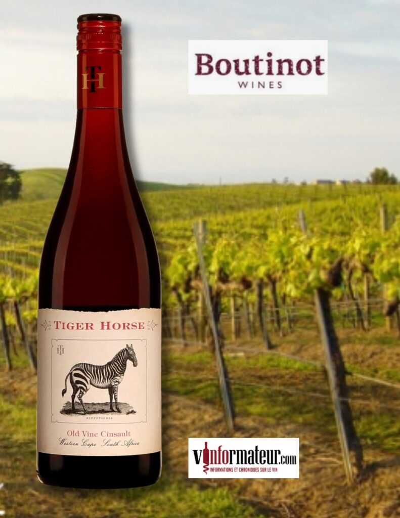 Tiger Horse, Cinsault, Old Vines, Afrique du Sud, Western Cape, vin rouge, 2022 bouteille