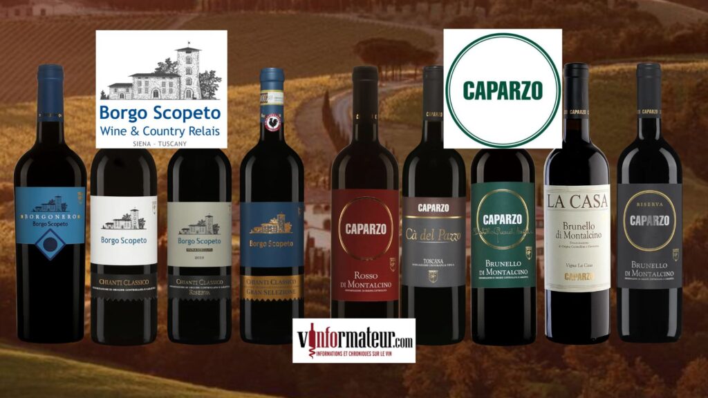 On déguste les vins de Borgo Scopeto et Tenuta Caparzo!