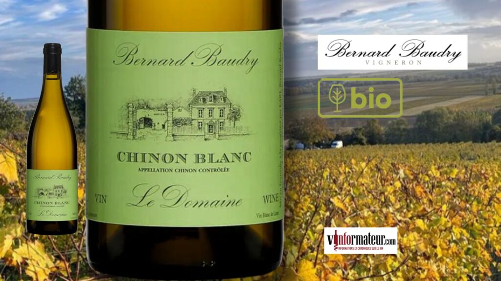 Domaine Baudry, Le Domaine, Chinon blanc, Val de Loire, vin blanc bio, 2022, bouteille