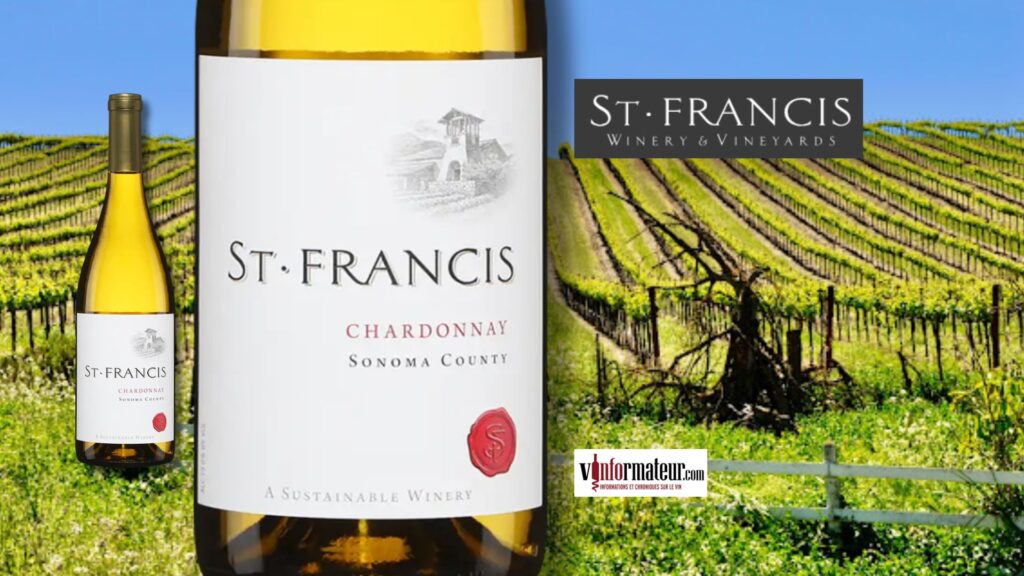 Dégustez ce Chardonnay de Sonoma crémeux, frais et onctueux! St-Francis, 2021.