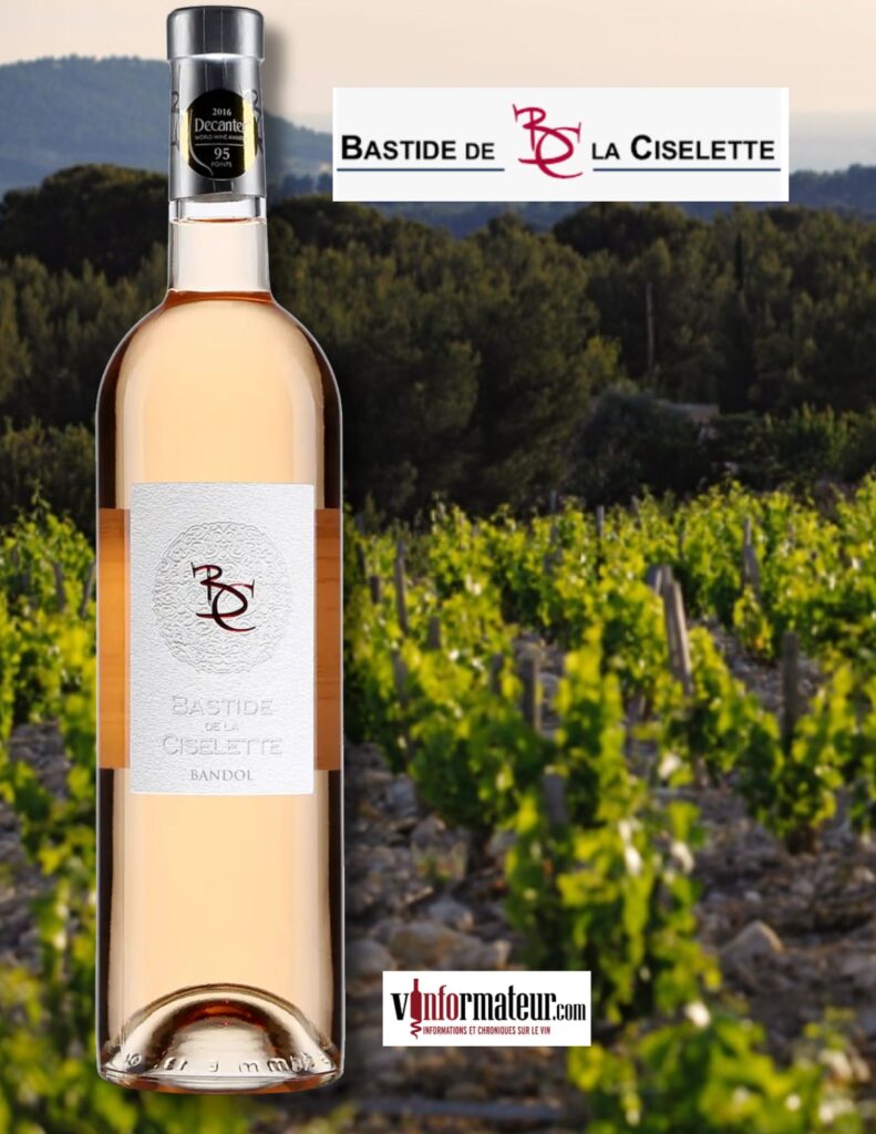 Bastide de la Ciselette, Provence, Bandol, vin rosé, 2023 bouteille