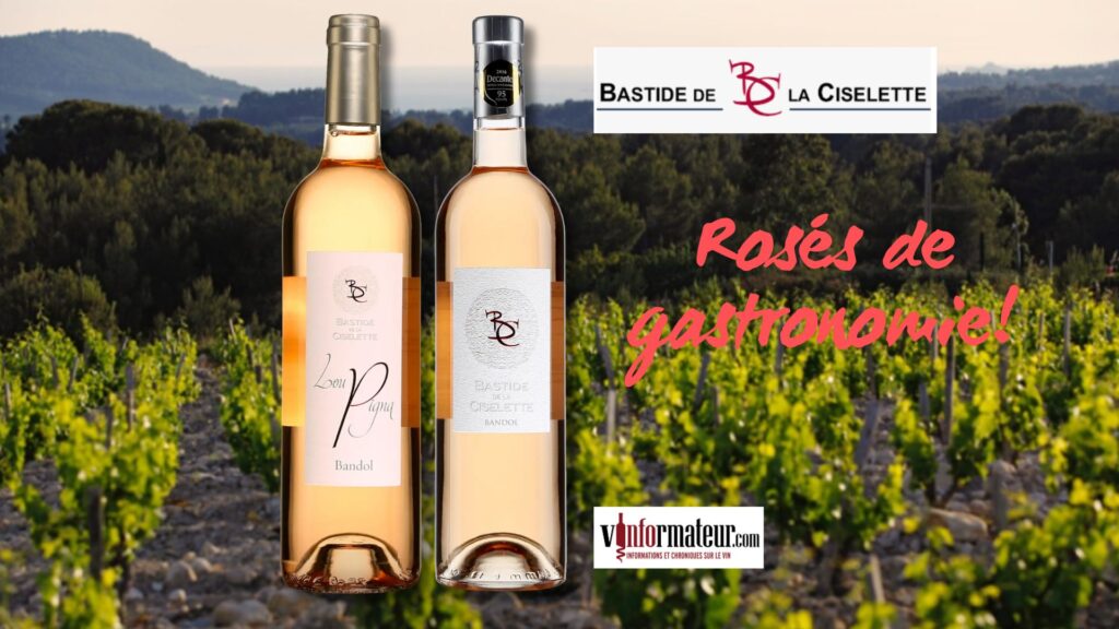 Vins rosés de gastronomie de l'AOC Bandol, Bastide de la Ciselette 2023