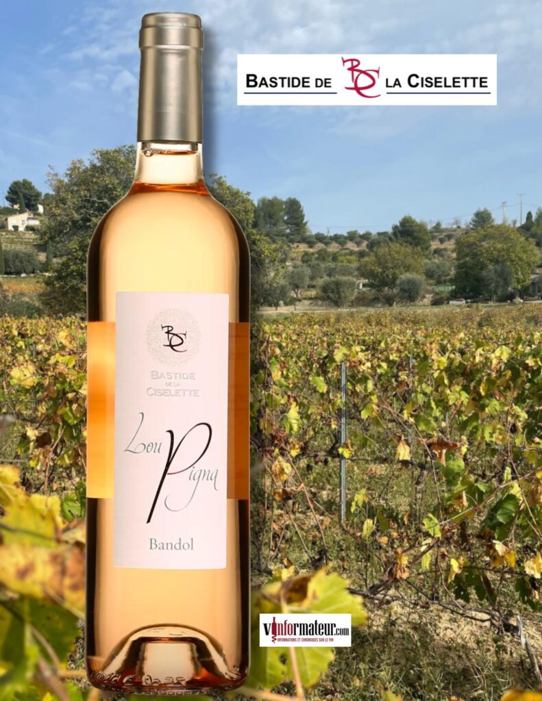 Lou Pigna, Rosé de Bandol, Bastide de la Ciselette, France, Bandol AOC, 2024 bouteille