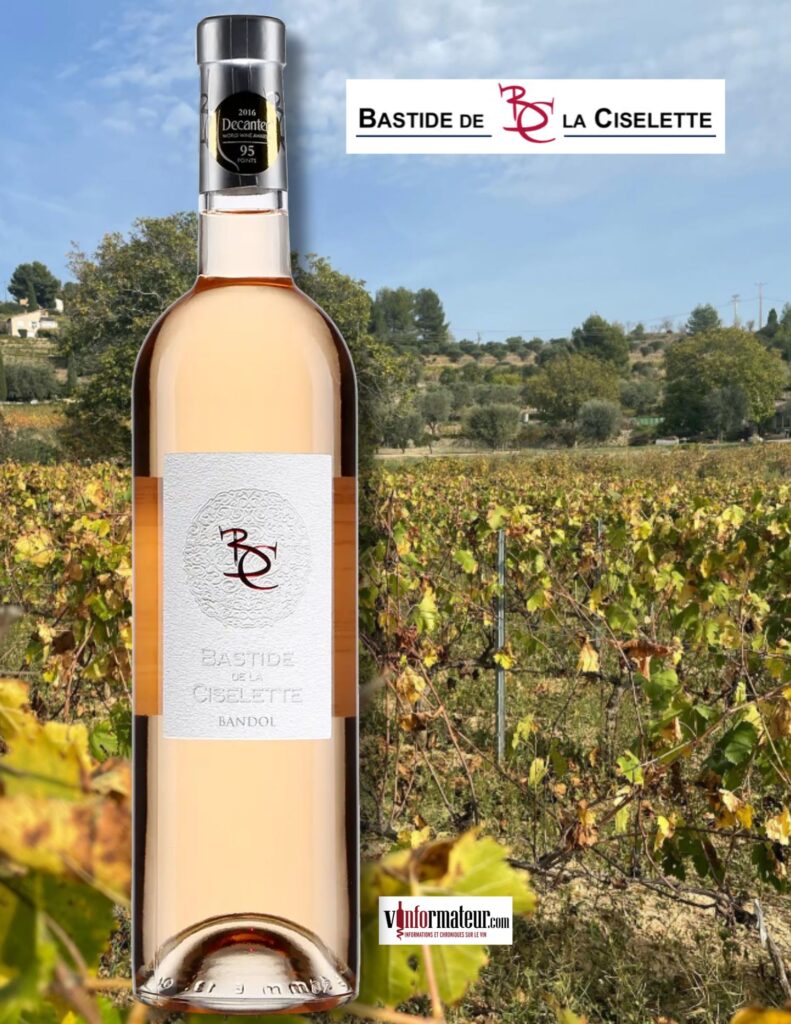 Bastide de la Ciselette, Provence, Bandol, vin rosé, 2024 bouteille