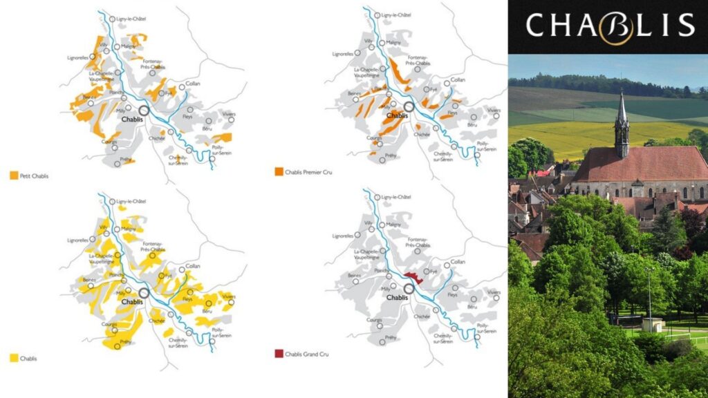 Carte viticulture Chablis