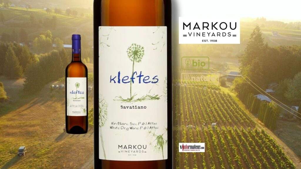 Kleftes 2024 – Savatiano bio/nature de l’Attique : fraîcheur méditerranéenne en bouteille