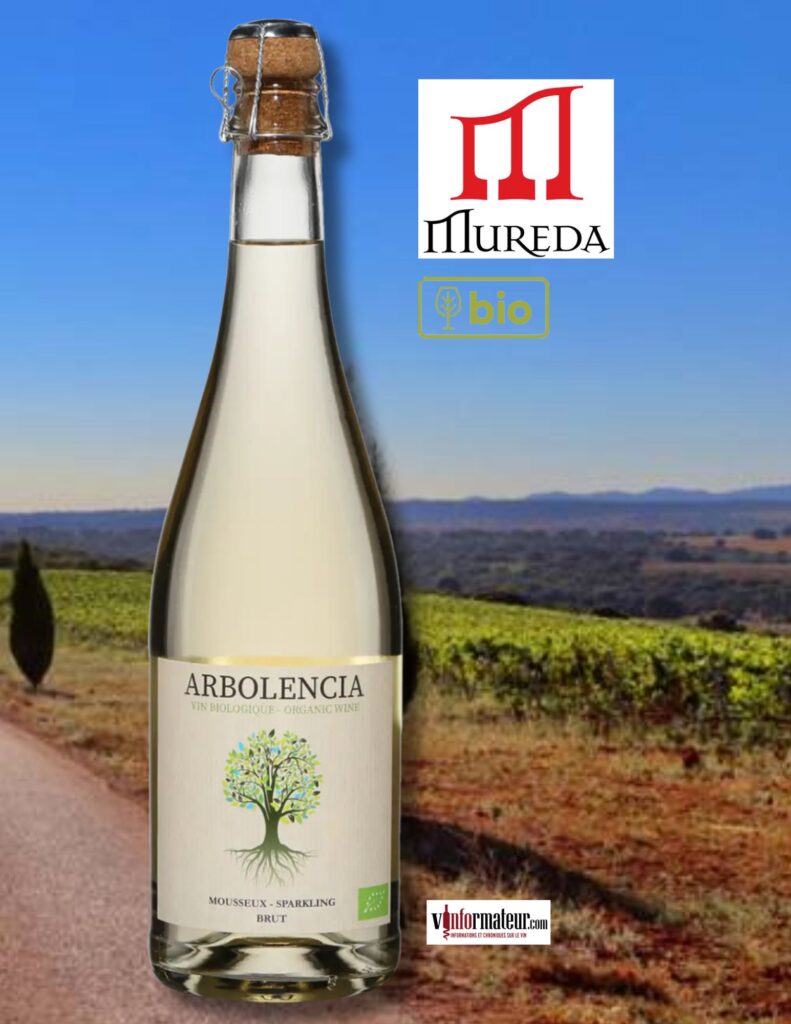 Arbolencia, vin mousseux bio, Blanc de Blancs, Brut