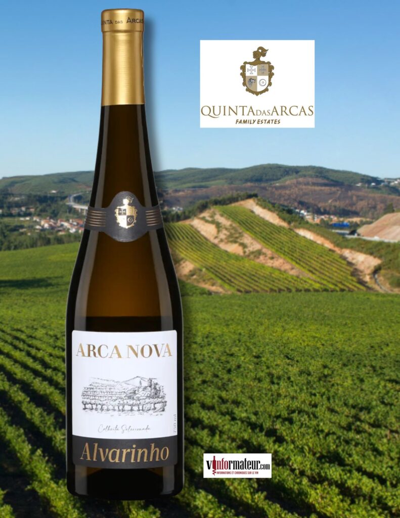 Arca Nova, Alvarinho, Colheita Selecionada, Portugal, Vinho Verde, Minho, Quinta Das Arcas, vin blanc, 2023 bouteille