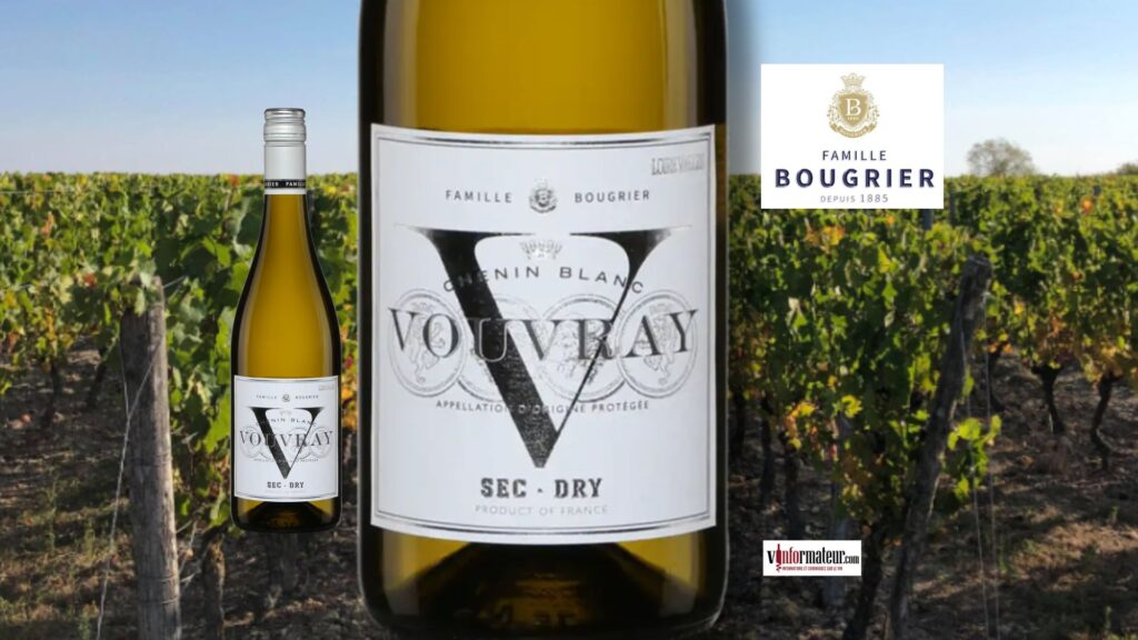 Chenin blanc, Bougrier, France, Vallée de la Loire, Vouvray, vin blanc, 2024 bouteille