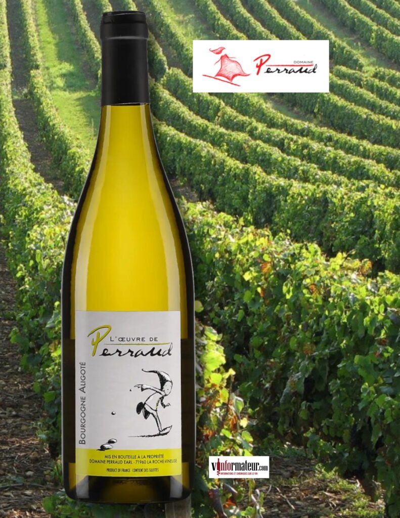 L’œuvre de Perraud, Bourgogne Aligoté, Domaine Perraud, vin blanc, 2023 bouteille