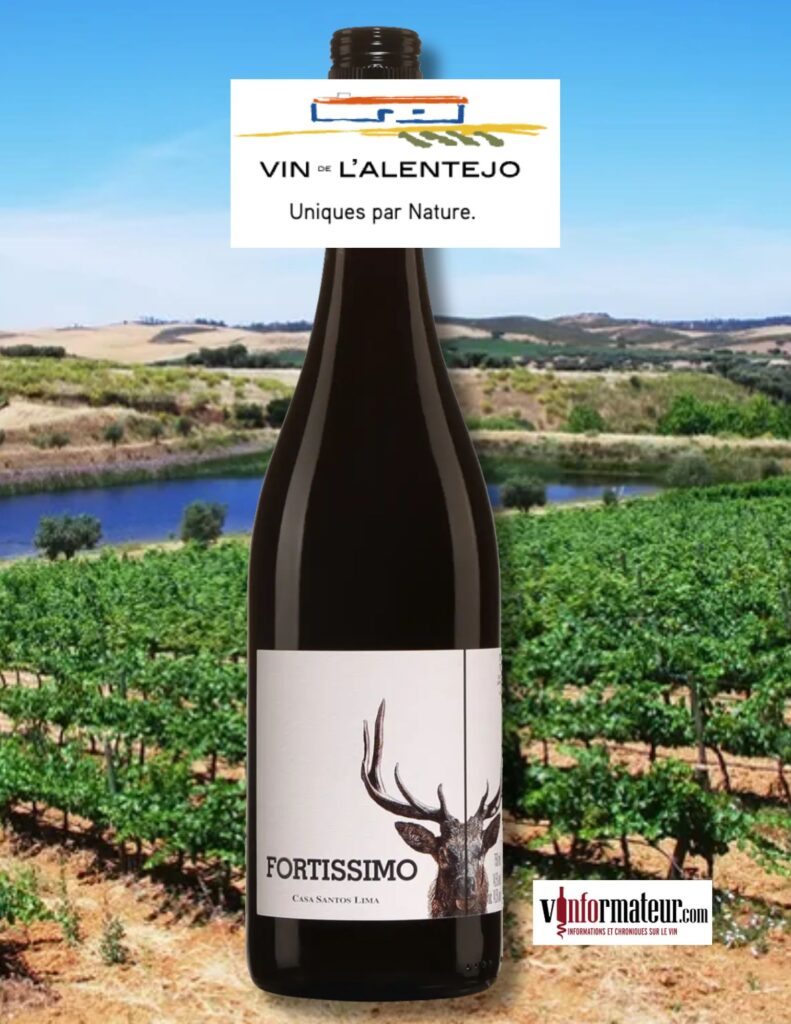 Fortissimo, Vinho Regional Alentejano, Casa Santos Lima, vin rouge, 2022 bouteille