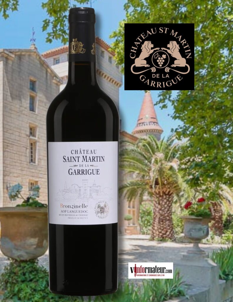 Château Saint-Martin de la Garrigue, Bronzinelle, AOP Languedoc, 2020 bouteille