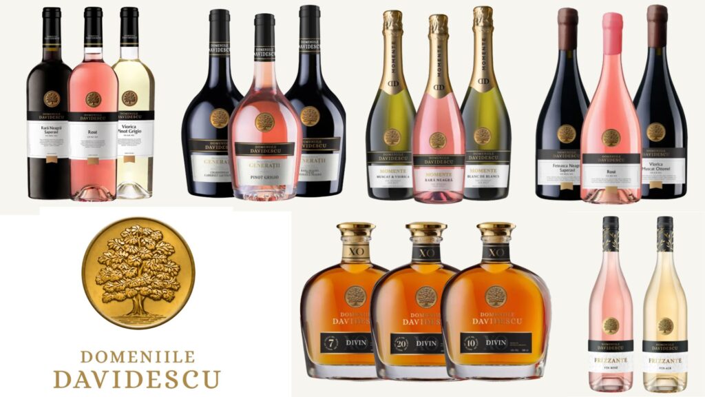 Vins et spiritueux de Domeniile Davidescu Winery bouteilles