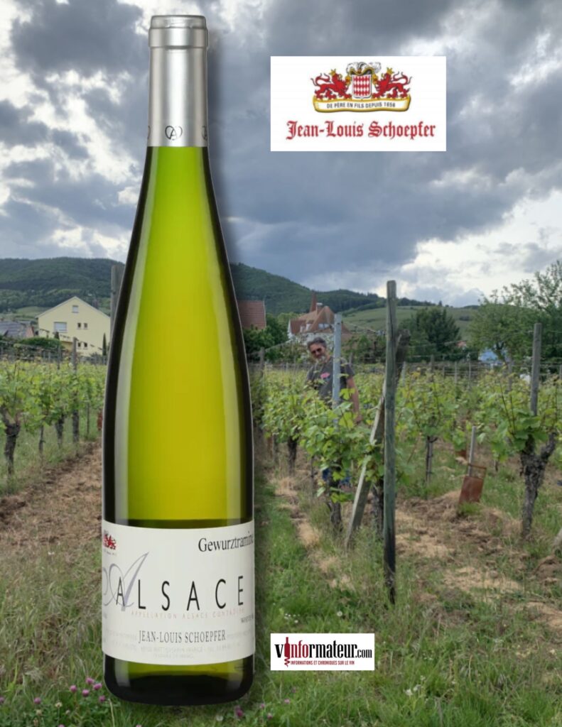 Gewurztraminer, Jean-Louis Schoepfer, France, Alsace, vin blanc, 2022 bouteille