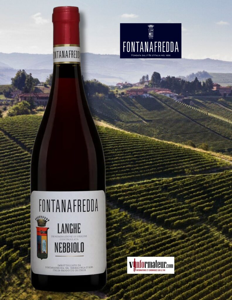 Fontanafredda, Langhe Nebbiolo, vin rouge, 2024 bouteille