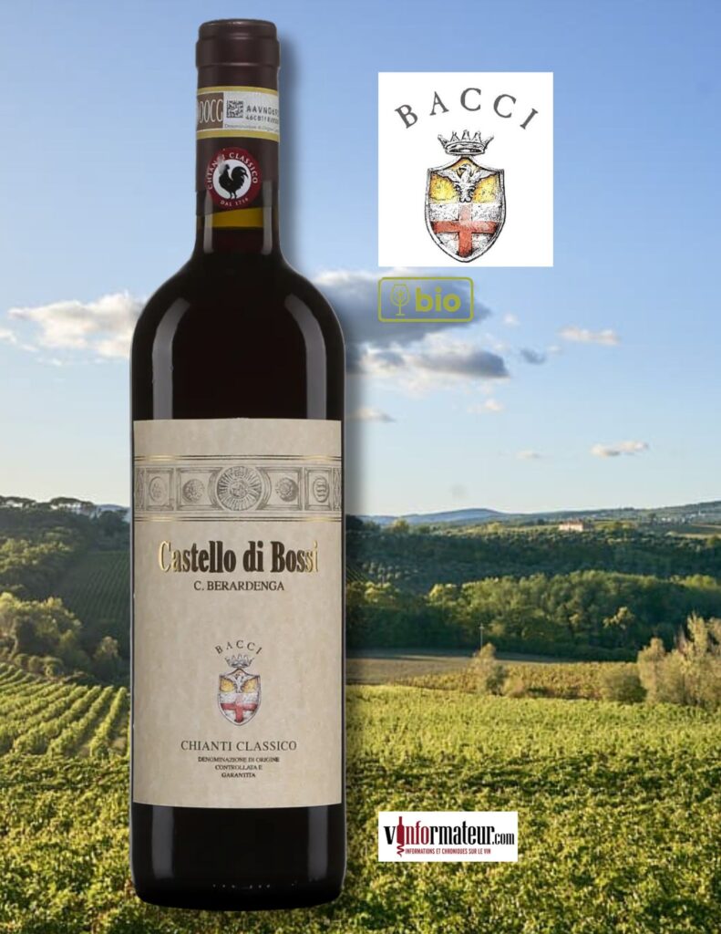Castello di Bossi, Chianti Classico DOCG, Toscane, vin rouge bio, 2022 bouteille