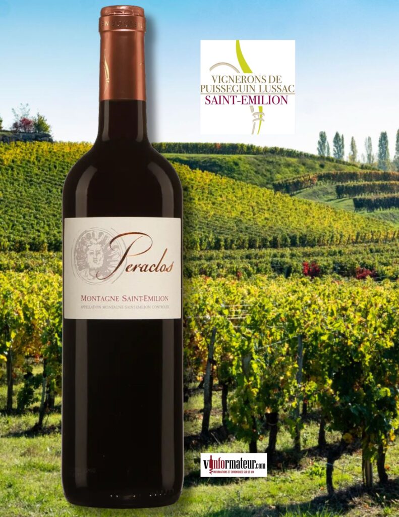Peraclos, Montagne Saint-Émilion, Bordeaux, vin rouge, 2020 bouteille