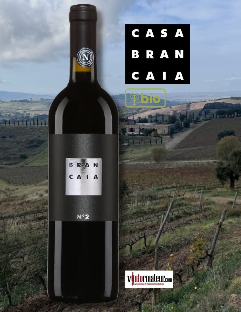 Brancaia N°2, Toscane, Maremma DOC, vin rouge bio, 2023 bouteille