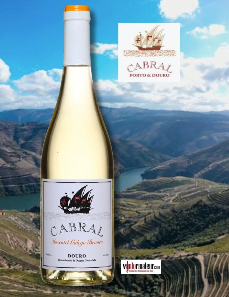 Cabral, Moscatel Galego Branco, Portugal, Douro, Vallegre Vinhos Do Porto, vin blanc, 2024 bouteille