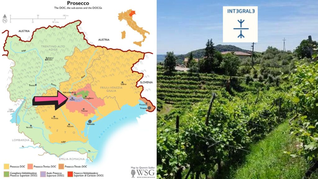 Carte viticole Prosecco