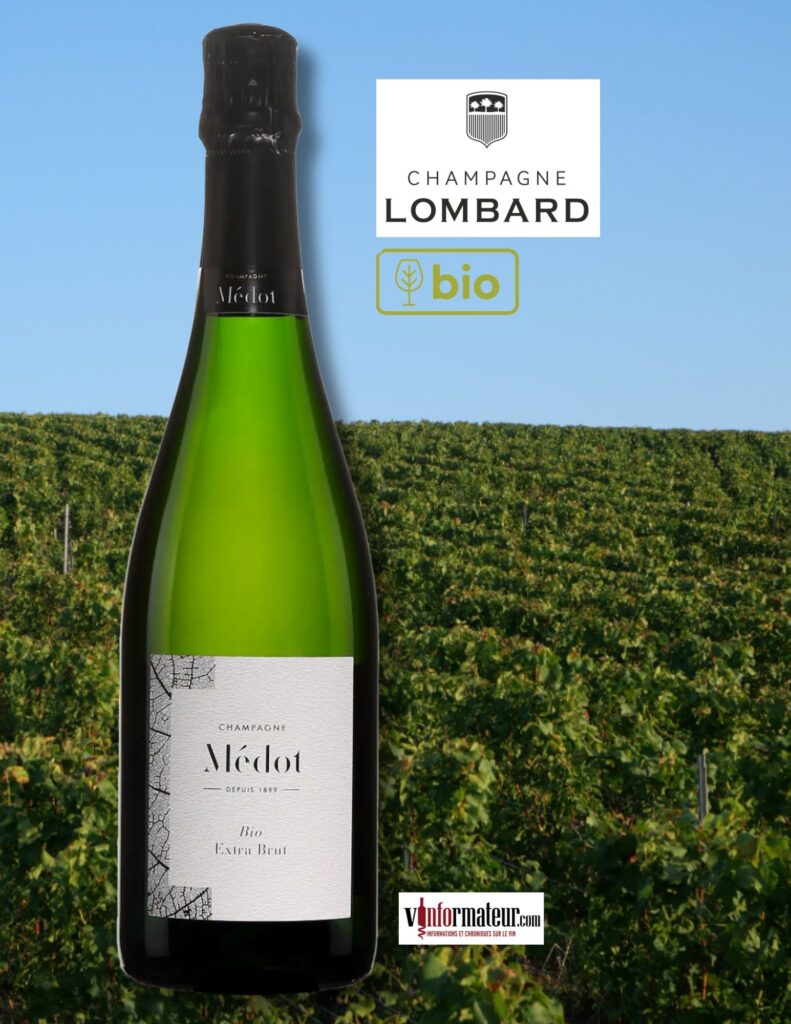 Champagne Médot, Extra Brut bio, Vallée de la Marne, Montagne de Reims, Champagne Lombard