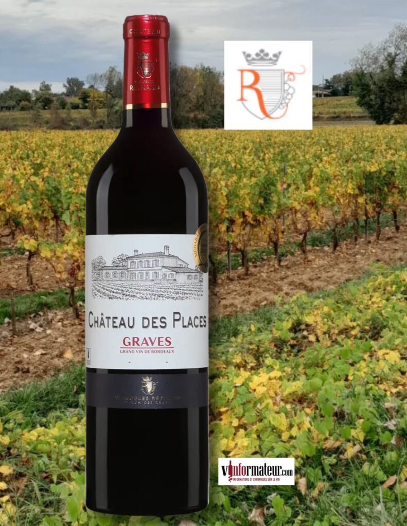 Château des Places, Bordeaux, Graves AOC, Vignobles Reynaud, 2022 bouteille
