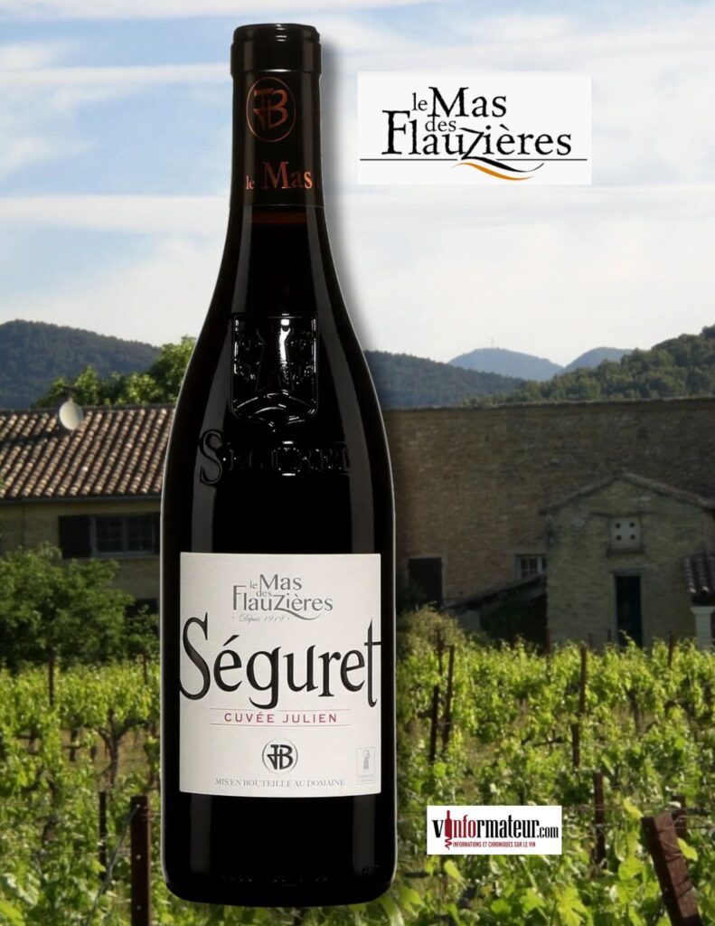 Le Mas des Flauzières, Cuvée Julien, France, Côtes du Rhône Villages, Séguret (nom de commune), 2022 bouteille