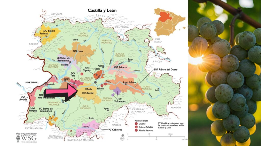 Carte viticole Rueda