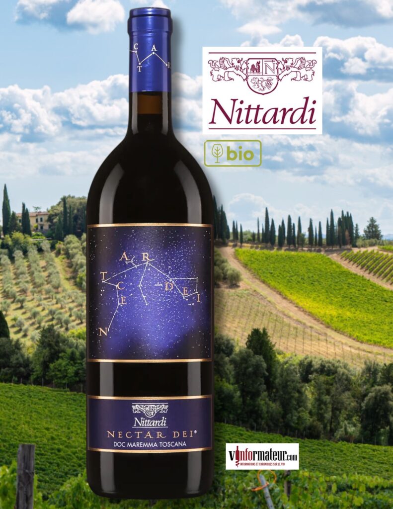 Nittardi, Nectar Dei, Maremma Toscana, vin rouge bio, 2021 bouteille