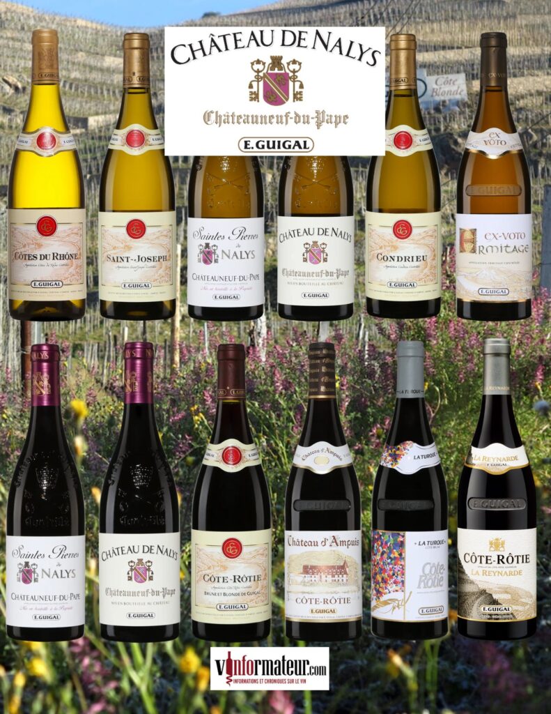 Dégustation des vins de la maison E. Guigal mars 2026 bouteilles