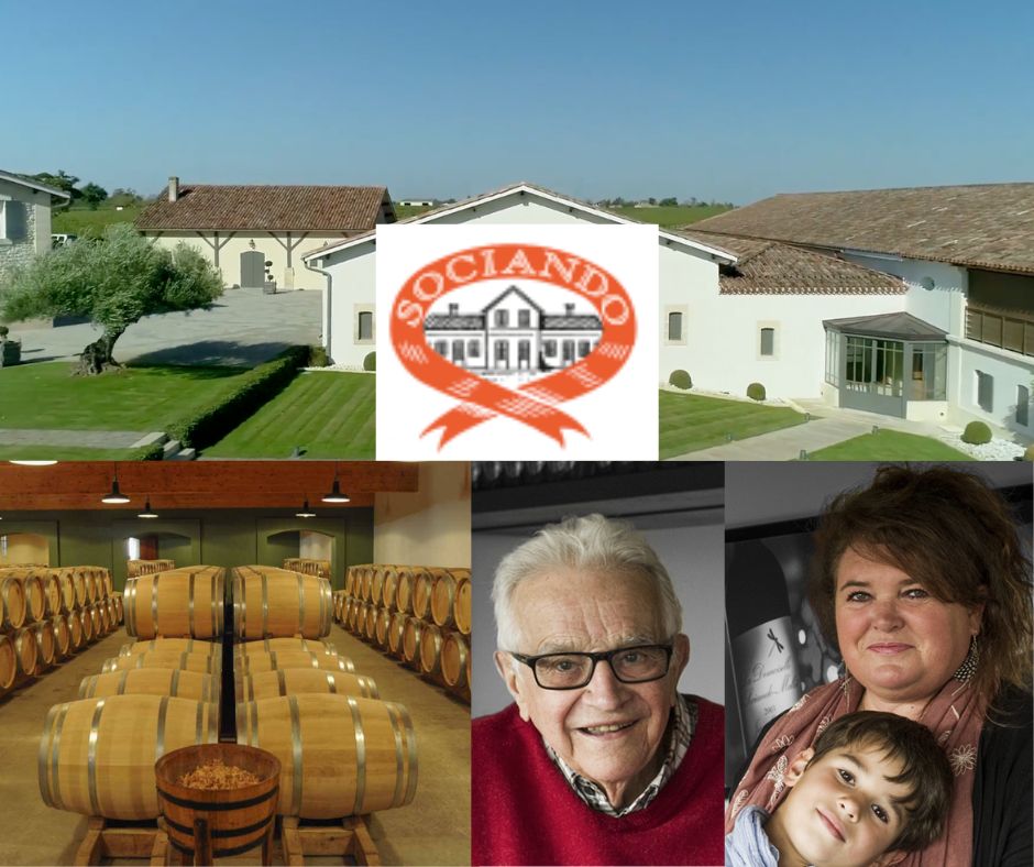 Château Sociando-Mallet: Jean Gautreau, Sylvie et Arthur Gautreau, chai et vignobles