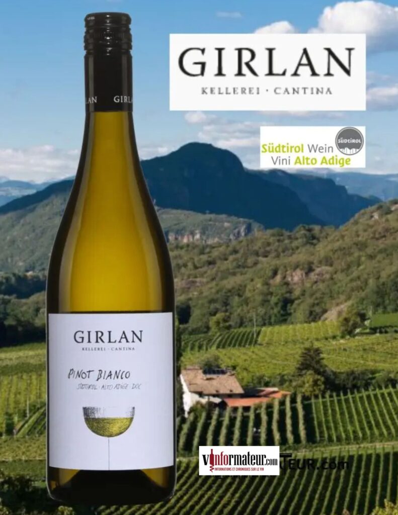 Pinot Bianco, Cantina Girlan, Italie, Alto Adige DOC/Sudtirol, 2024 bouteille
