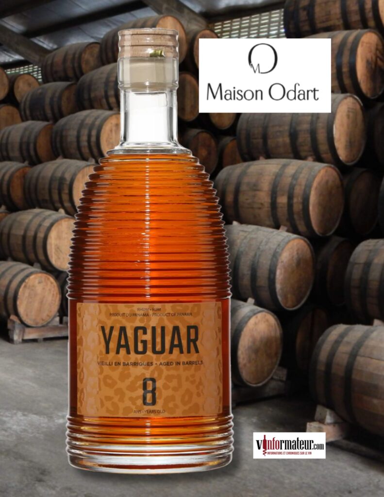 Yaguar, Rhum ambré, vieilli 8ans, Panama, 750ml bouteille